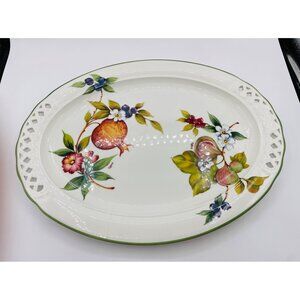 Brunell Tiffany Oval Serving Platter Made In Italy